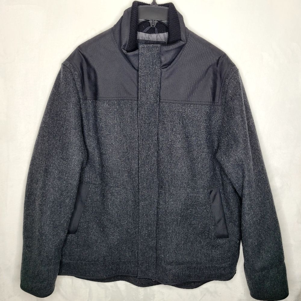Banana Republic Wool‎ Quilted Lined Bomber Jacket Size XL